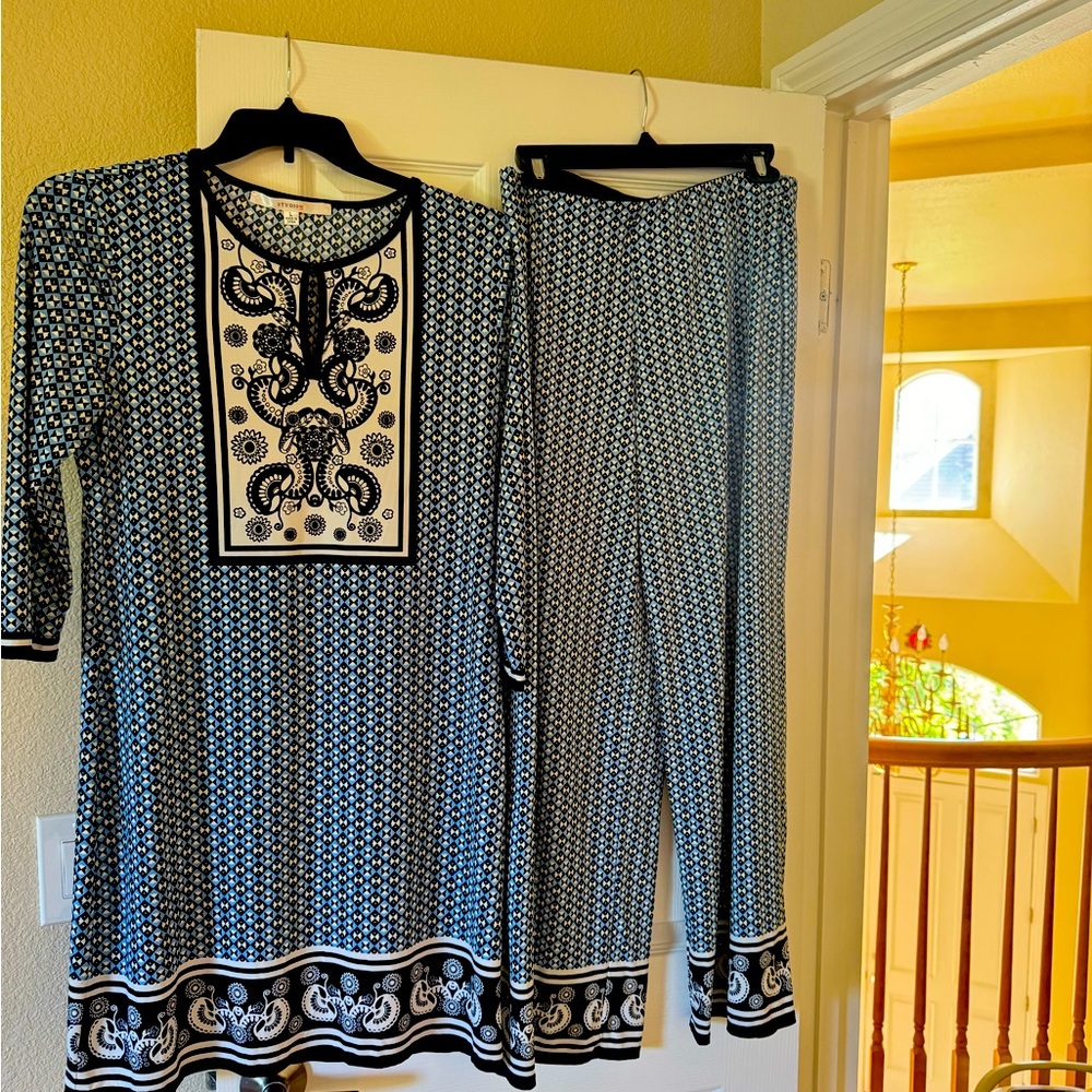 Studio M top and matching bottoms .